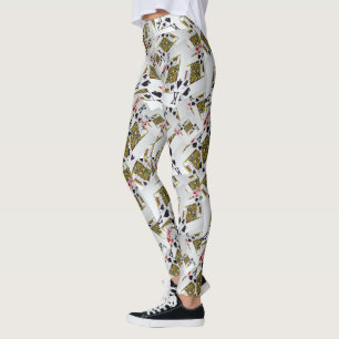 Poker Cards Kings Layered, Ladies Leggings