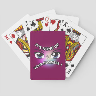 Poker Cards : None of Yours (purple)