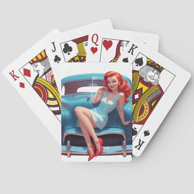Poker Cards Pin-Up Art (Back)
