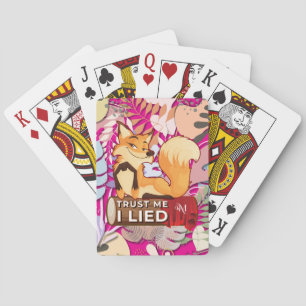 Poker Cards : Trust Me I Lied (magenta)