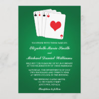 Poker Cards Wedding Invitation