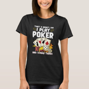 Poker Casino Poker Player Gambling Roulette  1 T-Shirt