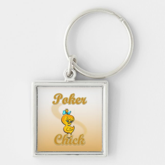 Poker Chick Key Ring (Front)