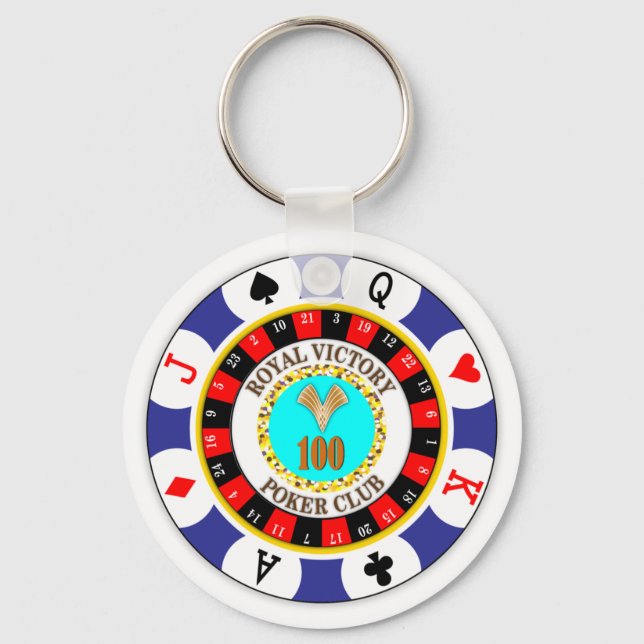 Poker Chip Key Ring (Front)
