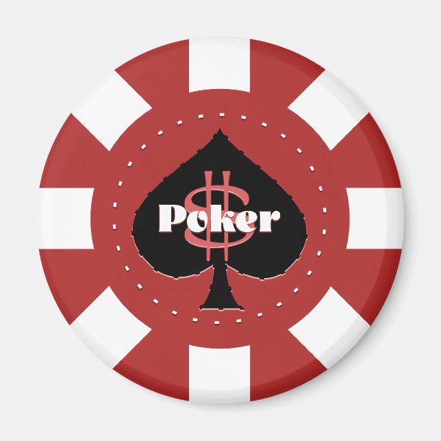 Poker Chip Magnet (Front)