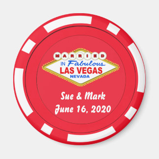 Poker Chip Magnet Married in Las Vegas