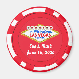 Poker Chip Magnet Married in Las Vegas 2026