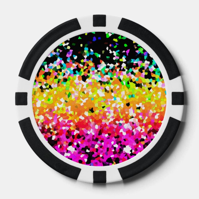 Poker Chip Mosaic Sparkley Texture (Front)