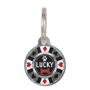Poker Chip   Personalise Pet Tag