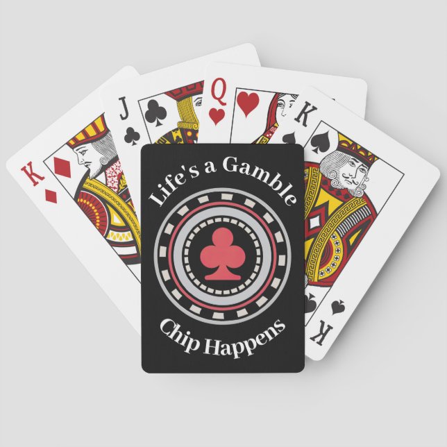 Poker Chip Playing Cards (Back)