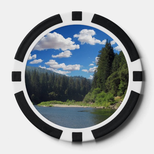 Poker Chip Richardson Grove California Cloudy Sky (Front)