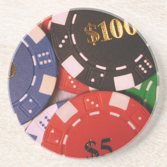 Poker Chips Coaster (Front)