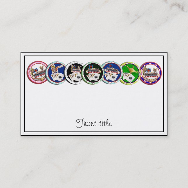 Poker Chips Galore Business Card (Front)