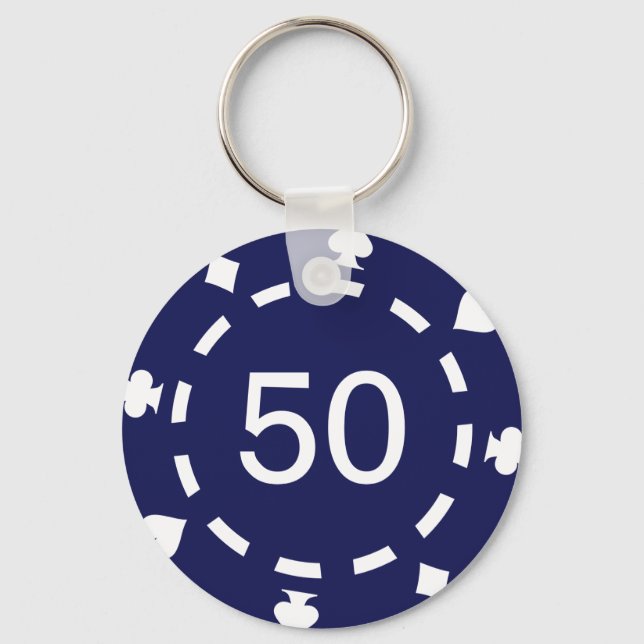 Poker chips key ring (Front)