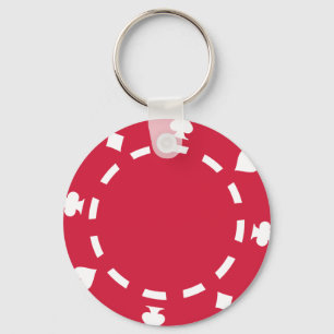 Poker chips key ring