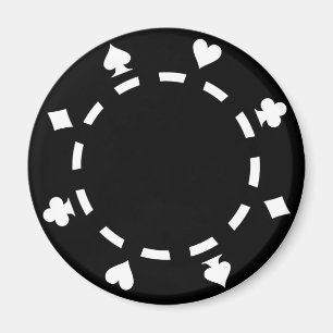 Poker chips magnet