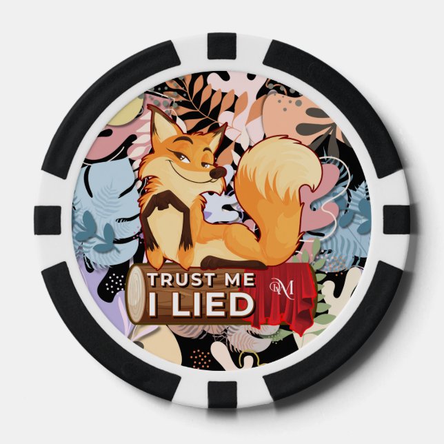 Poker Chips : Trust Me I Lied (black) (Front)