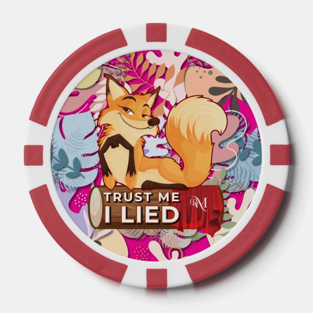 Poker Chips : Trust Me I Lied (red) (Front)