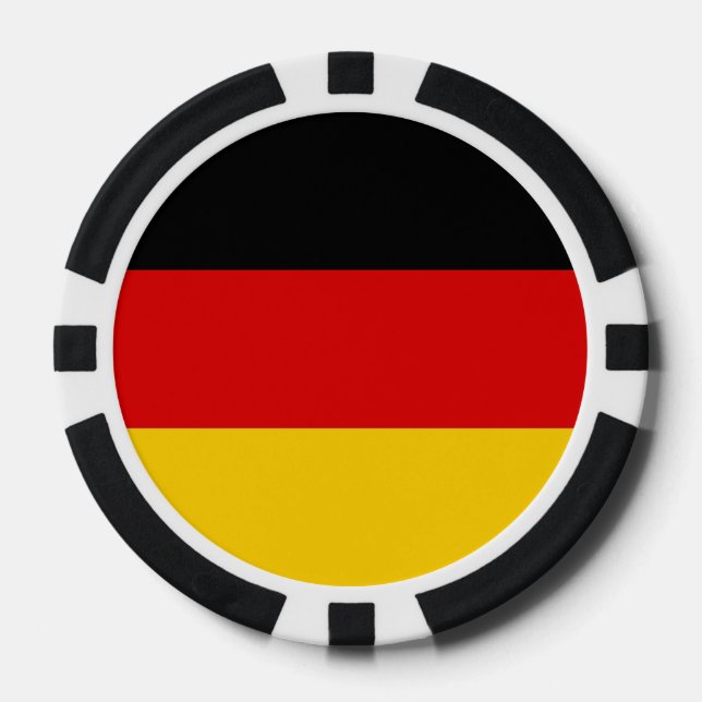 Poker chips with Flag of Germany (Front)