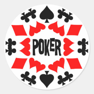 POKER CLASSIC ROUND STICKER