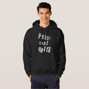 Poker, Deal Me In Logo, Mens Black Hoodie