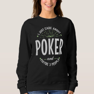 Poker Design for Men Dad Fathers Day Sweatshirt
