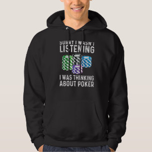 Poker Designs For Men Women Casino Card Game Playe Hoodie