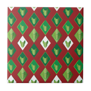 Poker Diamond Bull Terrier Tile