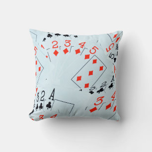 Poker, Diamonds And Clubs, Throw Cshion Cushion