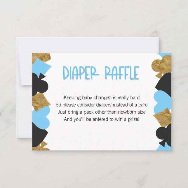 Poker Diaper Raffle Card (Front)
