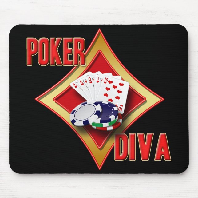 POKER DIVA MOUSE MAT (Front)