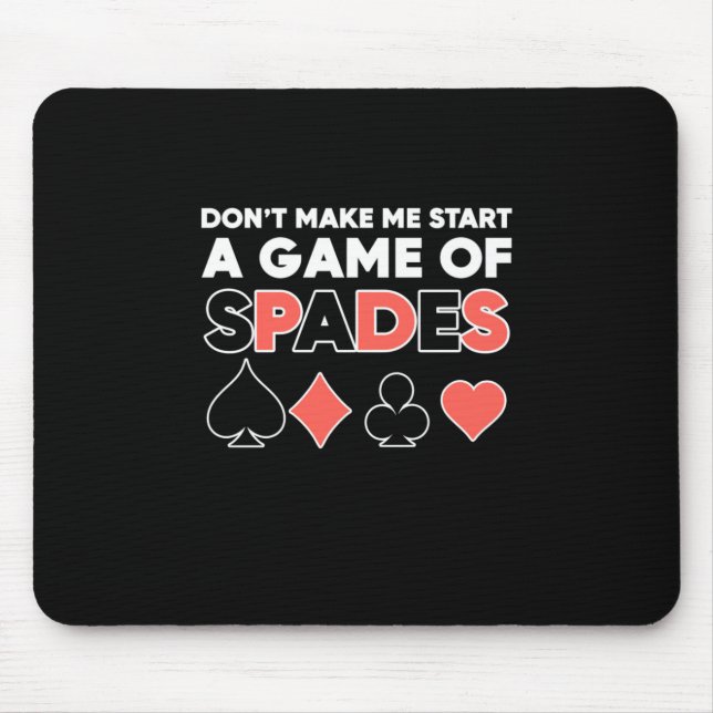 Poker Do Not Make Me Start A Game Mouse Mat (Front)