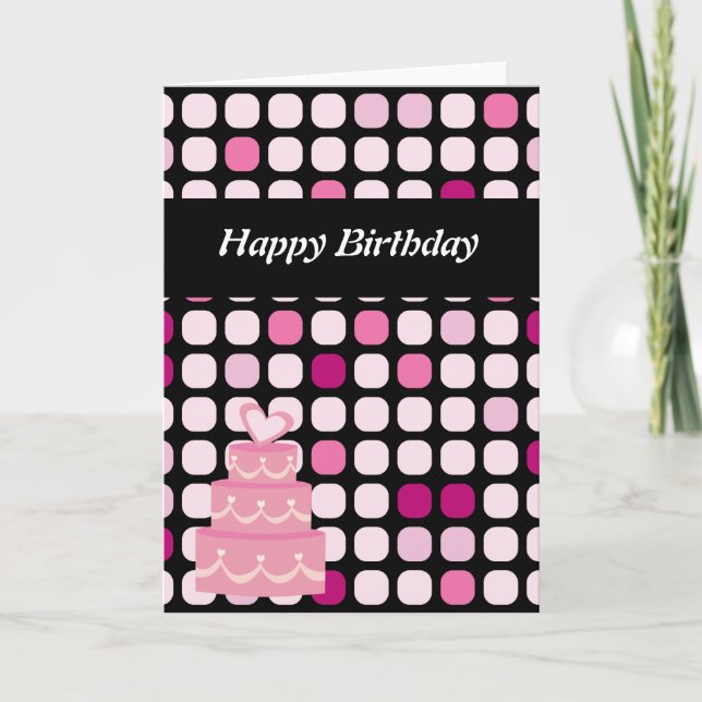 Poker Dot Birthday Card (Front)
