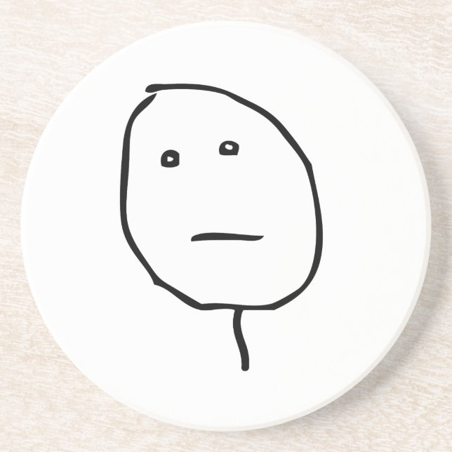 Poker Face Coaster (Front)
