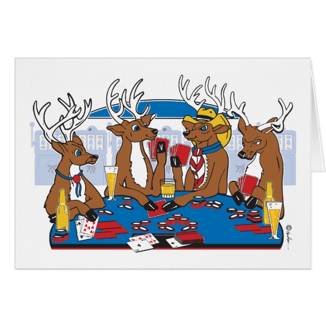 Poker Face Deer (Front Horizontal)