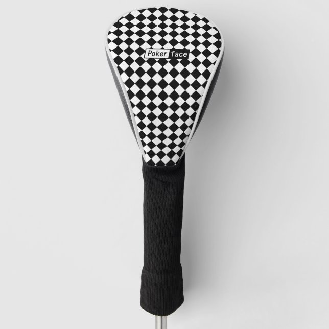 poker face golf head cover (Front)