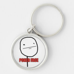 Poker Face Key Ring