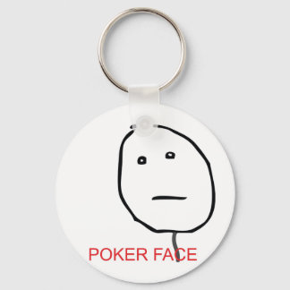 Poker Face Key Ring
