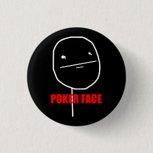 Poker Face Meme 3 Cm Round Badge