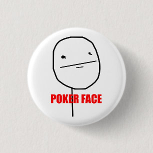 Poker Face Meme 3 Cm Round Badge
