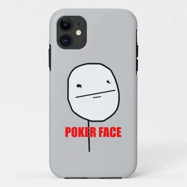 Poker Face Meme Case-Mate iPhone Case (Back)