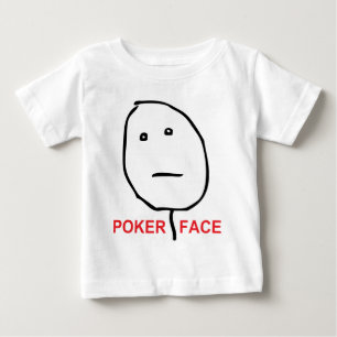 Poker Face Rage Face Meme Baby T-Shirt