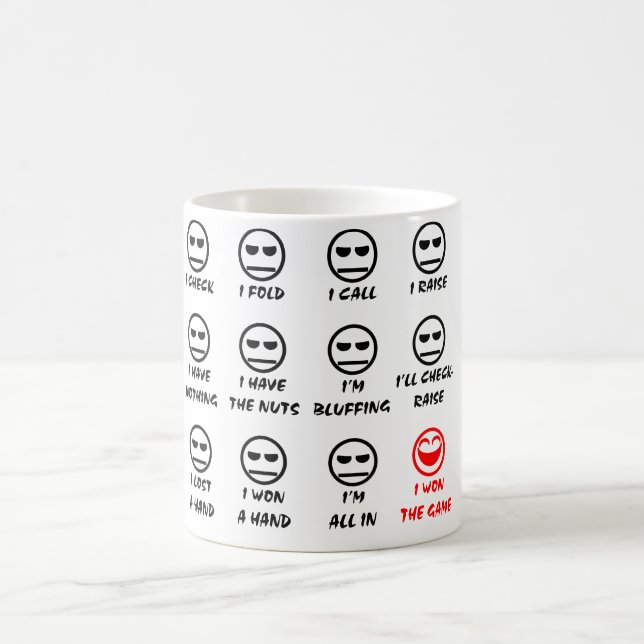"Poker Faces" Cup/Mug Coffee Mug (Center)