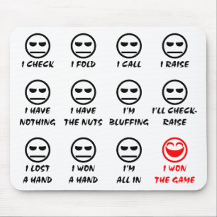 "Poker Faces" Mouse Mat