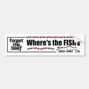 Poker Fish bumpersticker Bumper Sticker