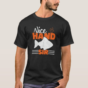 Poker Fish Nice Hand Sir Gambler Texas Holdem Pla T-Shirt