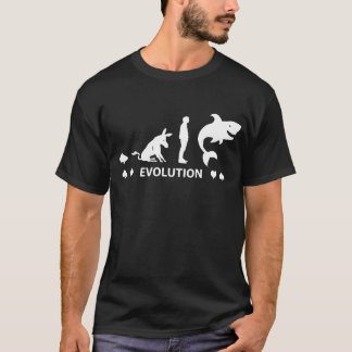 Poker Fish To Shark Evolution Mens Funny Poker T-S T-Shirt