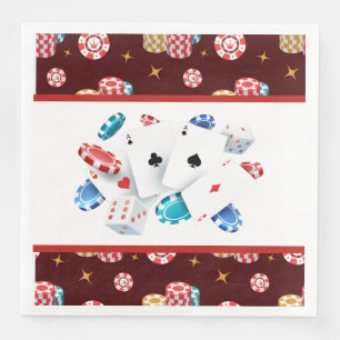Poker Fun Paper Dinner Napkins