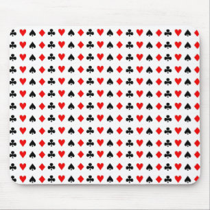 Poker game cards symbols mouse mat
