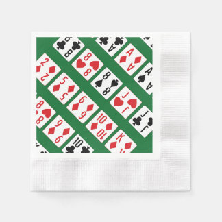 Poker Hand Ranking with Visuals Napkin